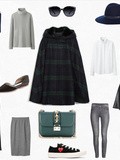 (#How to wear… ?) Checked Cape