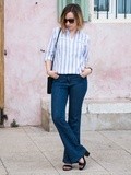 Jeans Flare & Rayures