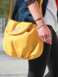 Yellow, coral and blue
