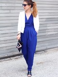 Blue jumpsuit – Elodie in Paris