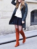 For the love of thigh high boots – Elodie in Paris