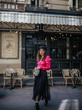 Pink Black Look Stradivarius – Elodie in Paris