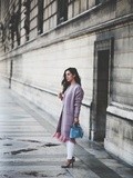 Pink Cardigan – Elodie in Paris