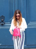 Pink Furla & Wide Pants – Elodie in Paris