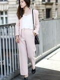 Pink suit – Elodie in Paris