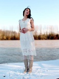 Snow Queen // White lace dress