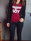 Black & Burgundy