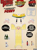 La crèche de Noël The Big Bang Theory en PaperToy : Penny
