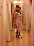 Robe rétro vichy rose Naf Naf