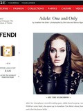 Adele pour Vogue Mars 2012 Video Backstage et article