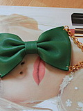 Bracelet noeud en cuir  poupee rousse  neuf