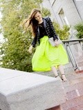 Neon maxi skirt