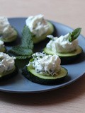 Canapés de Concombre au Labné