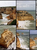 Tempête sur les plages de l'Algarve ( Praia da marinha )