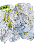 Un plan à froisser : Crumpled City™ Maps
