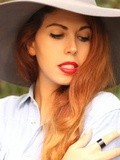 Hat, shoes and Red Lips