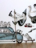Expo : Everyday Life Circus, la grande parade street art du cirque de Levalet - Galerie Openspace - Paris 11