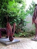 Paris : Hommage à Paul Celan, une oeuvre d'Alexander Polzin - Jardin Anne Frank - IIIème