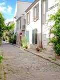 Paris : La rue des Thermopyles, promenade fleurie et souvenirs du village de Plaisance - XIVème