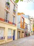 Paris : Passage du Moulinet, coquette ruelle à la lisière de la Butte aux Cailles - XIIIème
