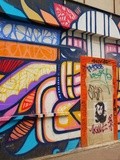 Sunday Street Art : DaCruz - Fresque à la porte - rue de l'Ourcq - Paris 19