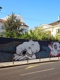 Sunday Street Art : Ella & Pitr - Pavillon Carré de Baudouin - rue de Ménilmontant - Paris 20