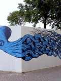 Sunday Street Art : Kraken - Palissade Agnès b du chantier des Halles - rue Rambuteau - Paris 1