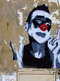 Sunday Street Art : Mimi the Clown - rue des Rosiers - Paris 4