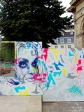 Sunday Street Art : Tore - Palissade Agnès b du chantier des Halles - rue Rambuteau - Paris 1