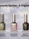 Trois ans ! 1er Concours d'anniversaire : Tentez de gagner les 5 vernis de la collection Heavenly Quotes de la marque britannique a-England