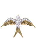 Adorable : the gold swallow double fingers ring by juicy couture