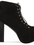 Princesse sisi loves the  lita  in black black suede by jeffrey campbell