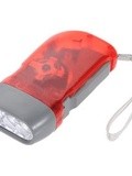 Toogoo(r) red 3 led Hand Press No Battery Wind up Crank Camping Outdoor Flashlight Light Torch