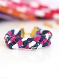 {Diy} Bracelets d’été façon tresse à 4 brins