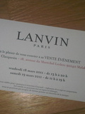 Vente privée Lanvin