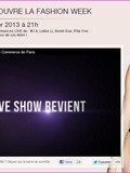 Mon rendez-vous du soir : Etam Live Show 2013