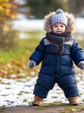 3 vêtements bien chauds pour habiller un bébé garçon quand il neige