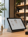 Une “consultation beauté” en self-service : tablette tactile en corner