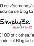 Concours/Giveaway – Simply Be – Gagnez/Win: £100