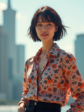 Tenues pour valoriser les cheveux courts : hauts assortis et tendance