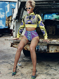 Beyonce knowles, la star en bas nylon