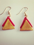 Nouveautés: boucles d'oreille triangles aztèque