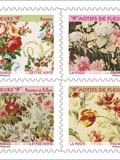 Carnet de timbres Motifs de Fleurs