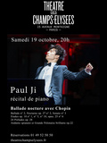 Concert, Paul Ji au Théâtre des Champs-Elysées à Paris