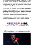 Concert, Toujours Vivant Tour. 500 choristes chantent avec Johnny Hallyday