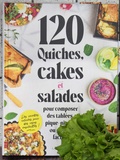 Livre, 120 quiches, cakes et salades aux Editions Larousse