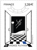 Philatélie, Timbre Andrée Putman