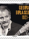 Philatélie, timbre Georges Brassens 1921-1981