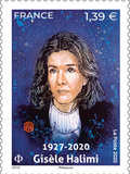 Philatélie, Timbre Gisèle Halimi
