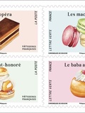 Timbres, Pâtisseries françaises